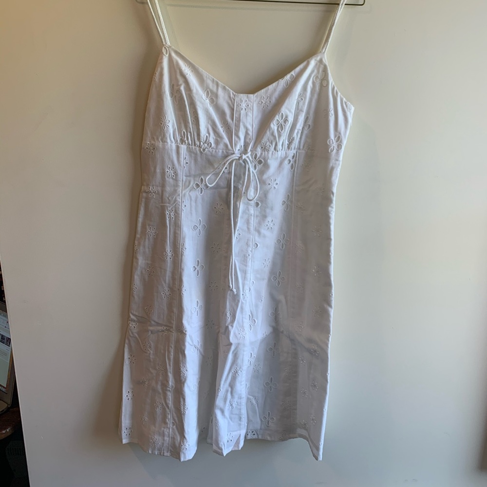 White lace dress